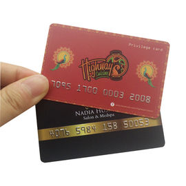 کارتهای هدیه پلاستیکی کاملاً رنگی PVC ، کارت عضویت در اندازه استاندارد CR80 / 30mil