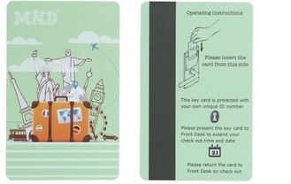 کارت های کلیدی فوق سبک Ev1 Rfid 13.56 مگاهرتز پلاستیک چاپ شده سفارشی