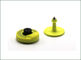 برچسب RFID های غیرفعال شده چرمی شکل دایره ای Read / Write Chip Type Yellow Color