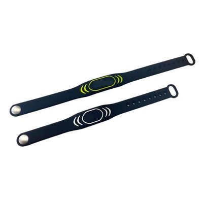 عمده فروشی لوگو رنگ سفارشی NFC NTAG 213 مچ بند NFC MINI برچسب بلیط نرم RFID دستبند سیلیکونی برای شناسه رویداد نقطه