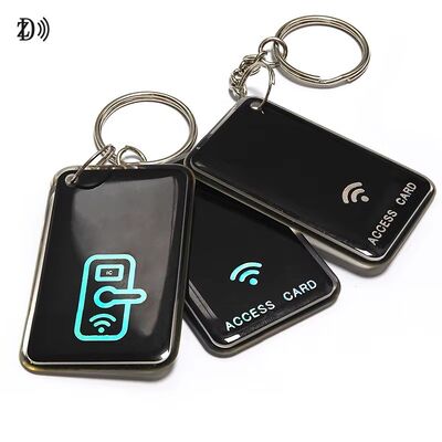 کارت کنترل دسترسی چاپی سفارشی NFC 13.56Mhz RFID Epoxy Tag NFC Keychain MIFARE Classic EV1 1K