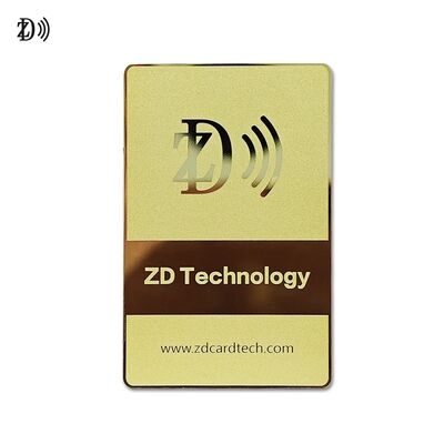 طراحی سفارشی NFC کارت کسب و کار فلزی NTAG216 888 بایت 13.56MHz RFID کارت بازدید فلزی فولاد ضد زنگ