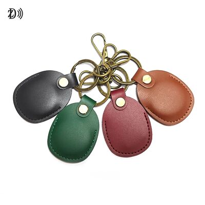 کلیدواژگان با کیفیت بالا کلیدواژگان با کیفیت سفارشی دوامدار ضد آب 13.56MHz NFC Key Tag Key Leather Keyfob Wearable NFC RFID Keyfob