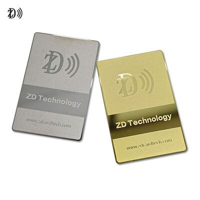 طراحی سفارشی NFC کارت کسب و کار فلزی NTAG216 888 بایت 13.56MHz RFID کارت بازدید فلزی فولاد ضد زنگ