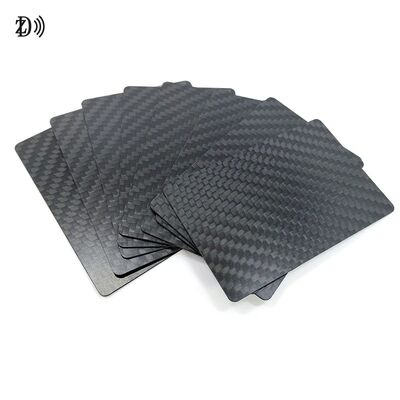 کارت کسب و کار فیبر کربن سفارشی 3K LOGO فیبر کربن واقعی RFID NFC کارت مینی برچسب 13.56MHz فرکانس برای پرداخت هتل